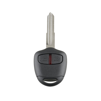 For MITSUBISHI 2 Buttons Intelligent Remote Control Car Key with 46 Chip & Battery & Left Slot, Frequency: 433MHz, For MITSUBISHI(Left)