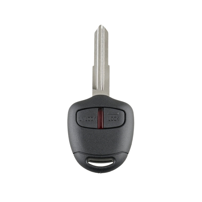 For MITSUBISHI 2 Buttons Intelligent Remote Control Car Key with 46 Chip & Battery & Left Slot, Frequency: 433MHz, For MITSUBISHI(Left)