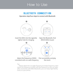 ROCK B301 Dual USB + PD Bluetooth 5.0 FM Transmitter & Car Charger, Support TF Card / U-disk, B301