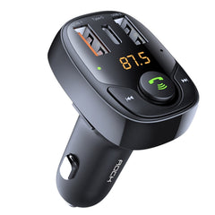 ROCK B301 Dual USB + PD Bluetooth 5.0 FM Transmitter & Car Charger, Support TF Card / U-disk, B301
