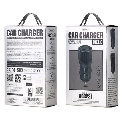 REMAX RCC221 Retour Series QC3.0 Dual USB Car Charger