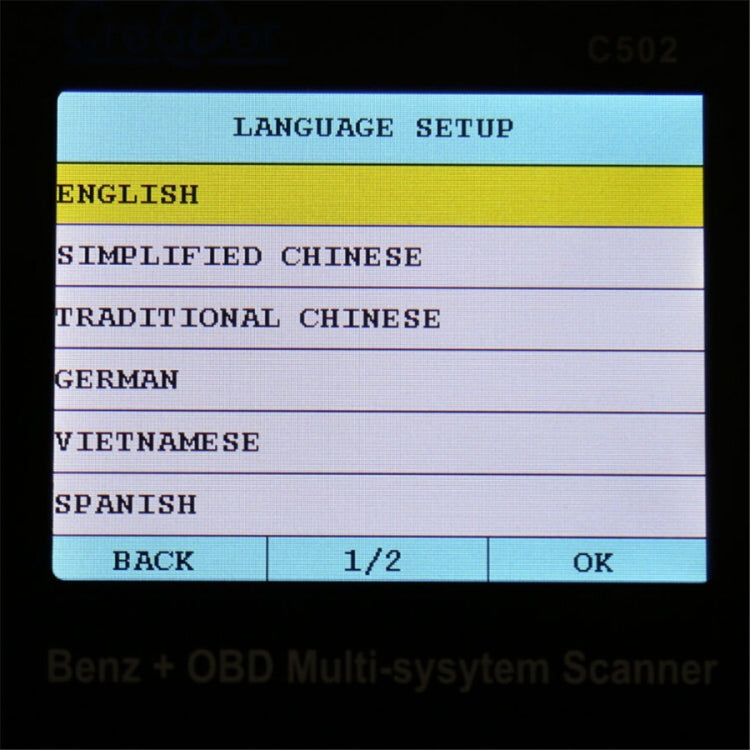 Creator C502 V7.6 Car OBD2 Multi-system Scanner Car Diagnostic Tool for Mercedes-Benz before 2016 All Models, Creator C502