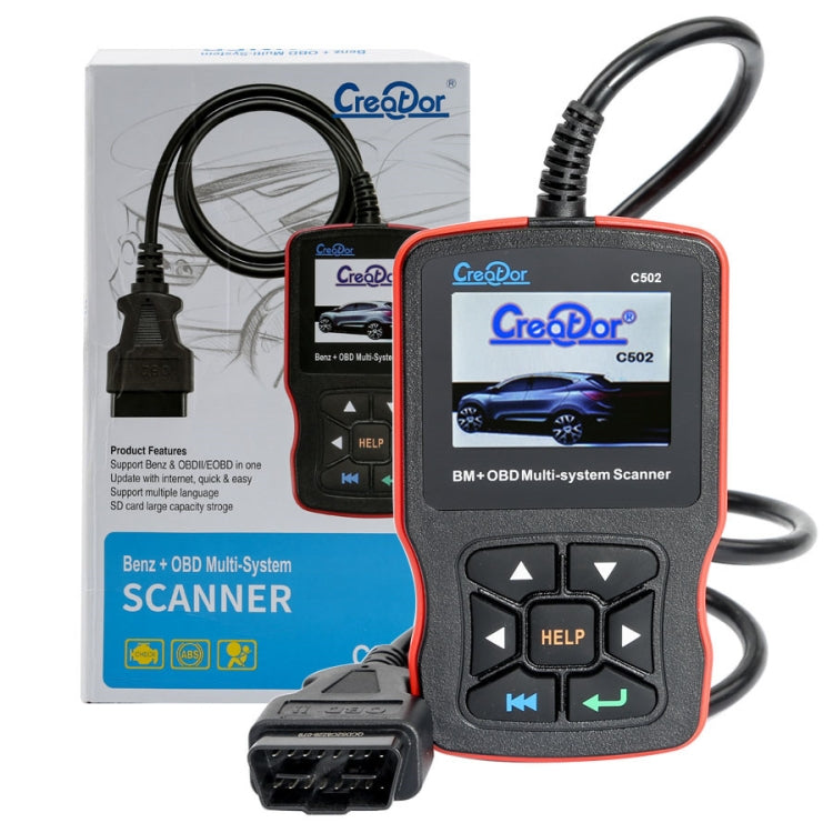 Creator C502 V7.6 Car OBD2 Multi-system Scanner Car Diagnostic Tool for Mercedes-Benz before 2016 All Models, Creator C502