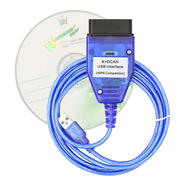 INPA K+CAN with Switch USB Interface Cable for BMW, For BMW (Blue), For BMW (White)