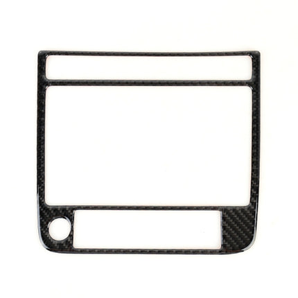 Car Carbon Fiber Navigation Panel Decorative Sticker for Volkswagen Touareg, Navigation Panel