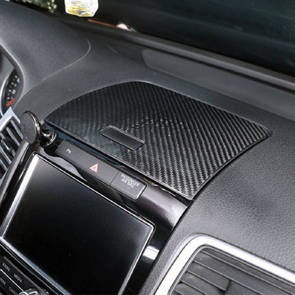 Car Carbon Fiber Instrument Panel Storage Panel Frame Decorative Sticker for Volkswagen Touareg, Instrument Panel Storage Panel