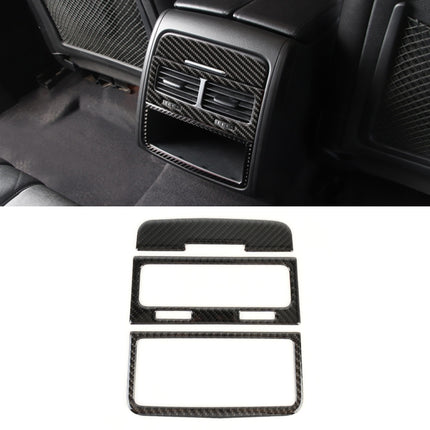 3 PCS Car Carbon Fiber Rear Air Outlet Decorative Sticker for Volkswagen Touareg, Rear Air Outlet