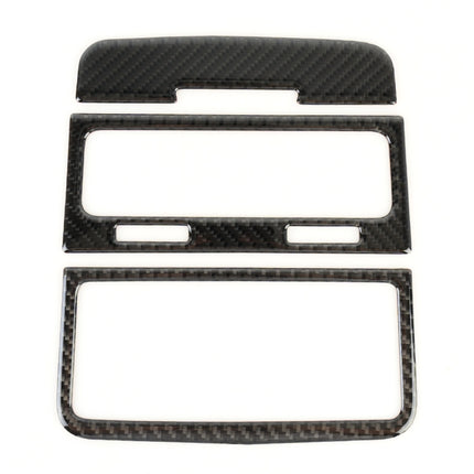 3 PCS Car Carbon Fiber Rear Air Outlet Decorative Sticker for Volkswagen Touareg, Rear Air Outlet