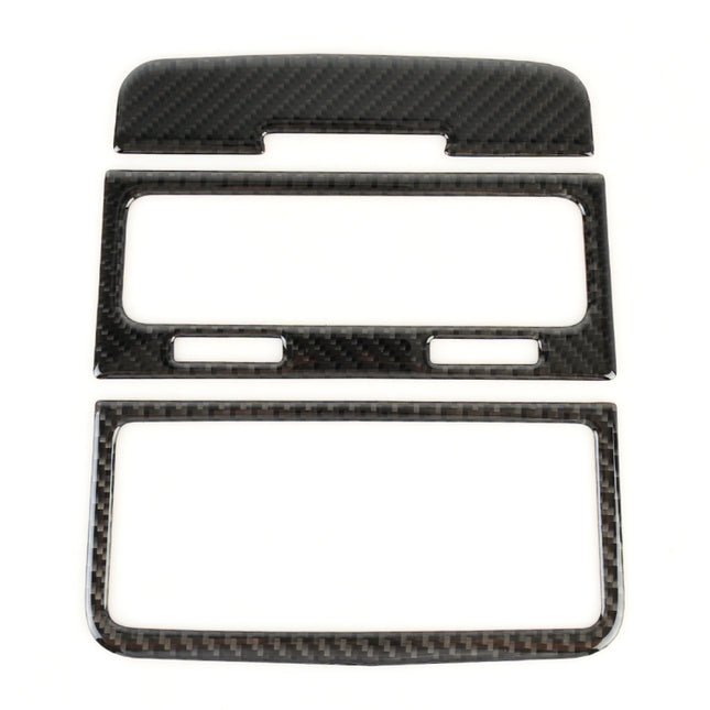 3 PCS Car Carbon Fiber Rear Air Outlet Decorative Sticker for Volkswagen Touareg, Rear Air Outlet