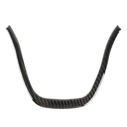 Car Carbon Fiber Steering Wheel Outer Frame Decorative Sticker for Volkswagen Touareg, Steering Wheel Outer Frame