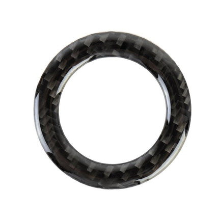 Car Carbon Fiber Steering Wheel Middle Frame Decorative Sticker for Volkswagen Touareg, Steering Wheel Middle Frame