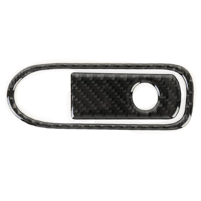 Car Carbon Fiber Front Passenger Seat Armrest Box Switch Decorative Sticker for Volkswagen Touareg, Front Passenger Seat Armrest Box Switch