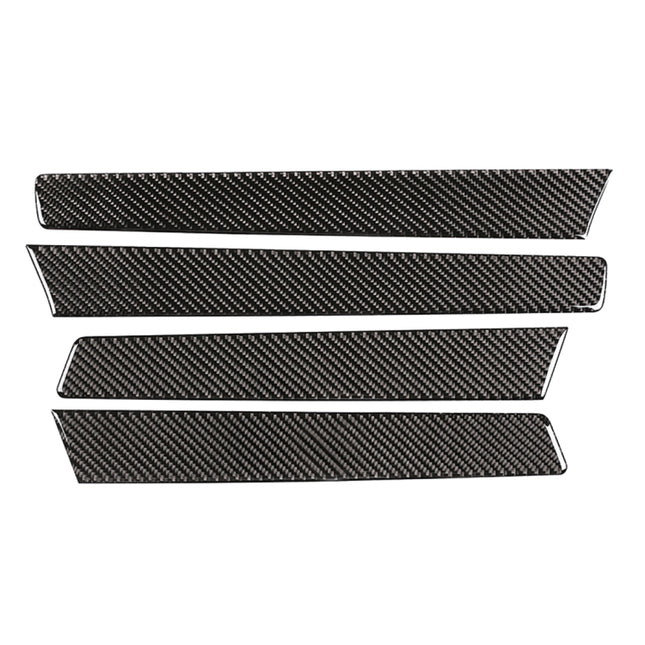 4 PCS Car Carbon Fiber Door Panel Decorative Sticker for Volkswagen Touareg