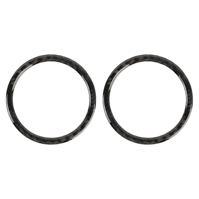 2 PCS Car Carbon Fiber Instrument Panel Air Outlet Decorative Sticker for Volkswagen Touareg, Instrument Panel Air Outlet