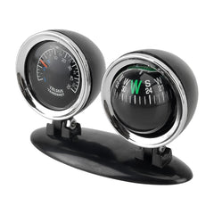 2 in 1 Guide Ball Car Guidance Compass Thermometer Cars Auto Dashboard, 2 in 1 Car Guidance Compass Thermometer
