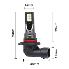 2 PCS 9005 DC12V-24V / 12W / 3000K / 800LM 12LEDs SMD-3030 Car LED Fog Light