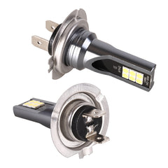 2 PCS H7 DC12V-24V / 12W / 3000K / 800LM 12LEDs SMD-3030 Car LED Fog Light