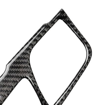 2 in 1 Car Carbon Fiber Gear Position Panel Decorative Sticker for BMW 5 Series G38 528Li / 530Li / 540Li 2018, Left Drive, Gear Position