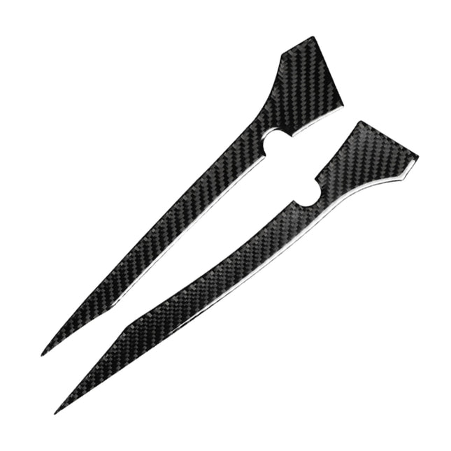 2 PCS Car Carbon Fiber Rearview Mirror Bumper Strip Decorative Sticker for BMW G30 (2018-2019) / G11 (2016-2019), Right Drive with Camera