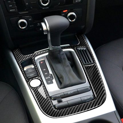 Car Carbon Fiber Gear Position Panel Decorative Sticker for Audi 2010-2018 Q5 / 2009-2016 A4L / 2009-2016 A5, Left Drive, Gear Position (B)