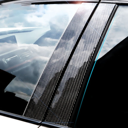 Car Carbon Fiber B Column Decorative Sticker for BMW F10 2011-2017