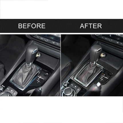 Car Carbon Fiber Right Drive Gear Frame A Decorative Sticker for Mazda Axela 2013-2016, Right Drive Gear Frame A