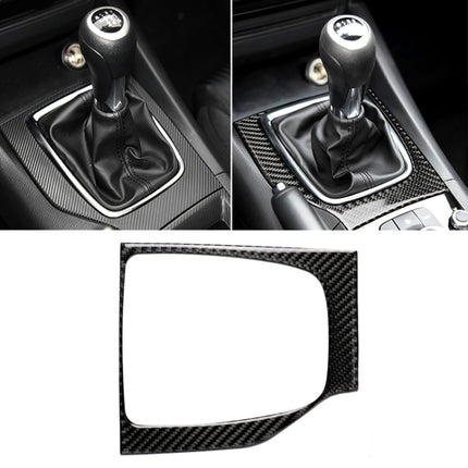 Car Carbon Fiber Left Drive Manual Gear Frame C Decorative Sticker for Mazda Axela 2017-2018, Left Drive Manual Gear Frame C