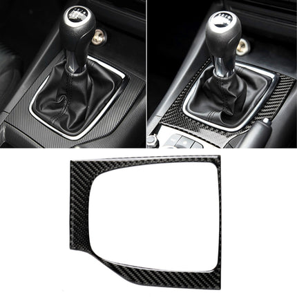 Car Carbon Fiber Right Drive Manual Gear Frame C Decorative Sticker for Mazda Axela 2017-2018, Right Drive Manual Gear Frame C