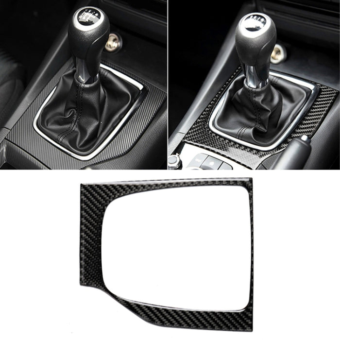 Car Carbon Fiber Right Drive Manual Gear Frame C Decorative Sticker for Mazda Axela 2017-2018, Right Drive Manual Gear Frame C