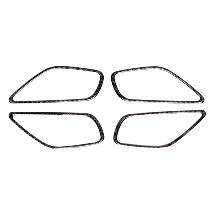 4 PCS Car Carbon Fiber Door Inner Handle Frame Decorative Sticker for Mazda Axela 2014 / 2017-2018, Door Inner Handle Frame