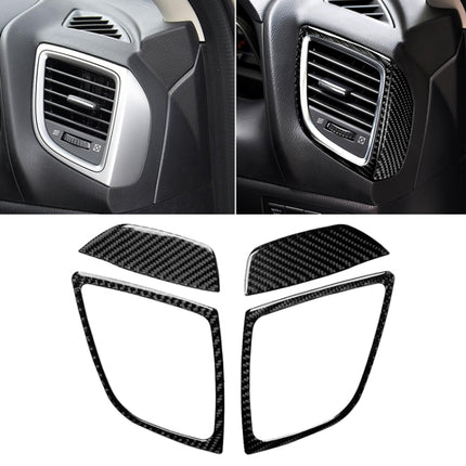 Car Carbon Fiber Right and Left Air Outlet Decorative Sticker for Mazda Axela 2014 / 2017-2018, Right and Left Air Outlet