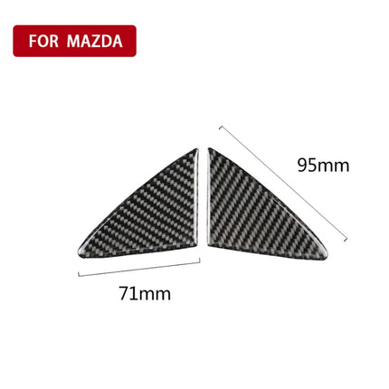 Car Carbon Fiber Front Bumper Decorative Sticker for Mazda Axela 2014-2016, Front Bumper (2014-2016)