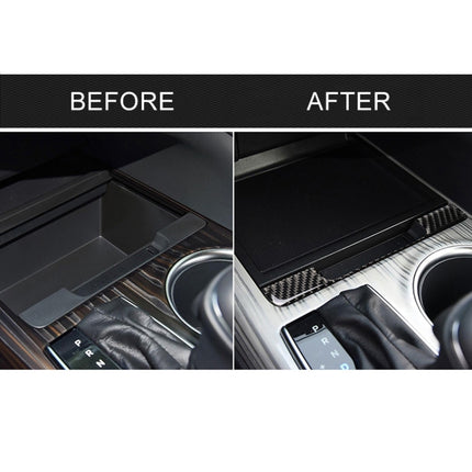 Car Carbon Fiber Storage Box Frame Decorative Sticker for Toyota Eighth Generation Camry 2018-2019