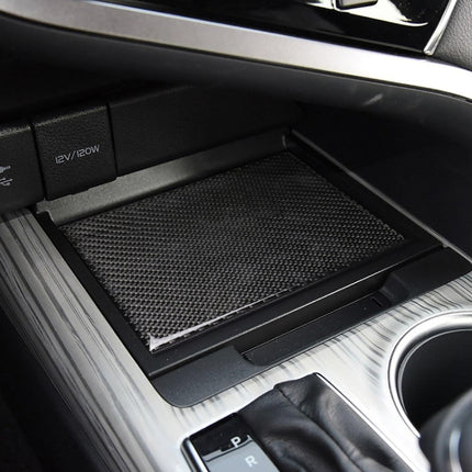 Car Carbon Fiber Storage Box Decorative Sticker for Toyota Eighth Generation Camry 2018-2019, Storage Box