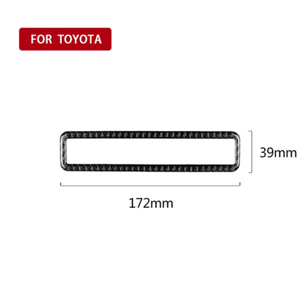 Car Carbon Fiber Main Driving Multi-functional Button Frame Decorative Sticker for Toyota Eighth Generation Camry 2018-2019, Main Driving Multi-functional Button
