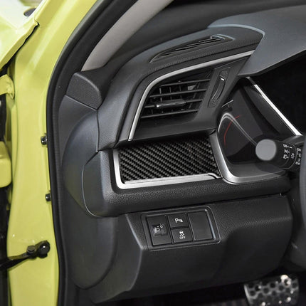 Car Carbon Fiber Central Control Left Stripe Decorative Sticker for Honda Tenth Generation Civic 2016-2019, Left Drive, Central Control Left Stripe
