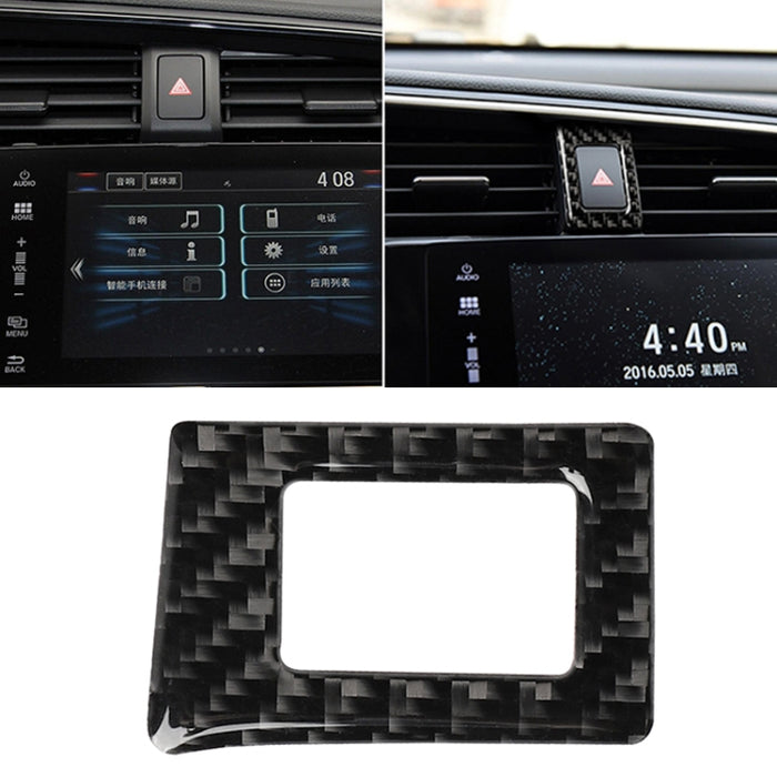 Car Carbon Fiber Double Flash Frame Decorative Sticker for Honda Tenth Generation Civic 2016-2019, Double Flash Frame