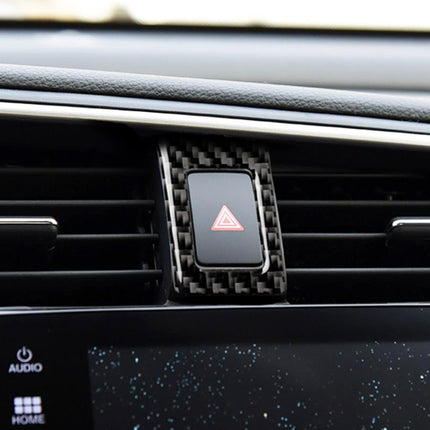 Car Carbon Fiber Double Flash Frame Decorative Sticker for Honda Tenth Generation Civic 2016-2019