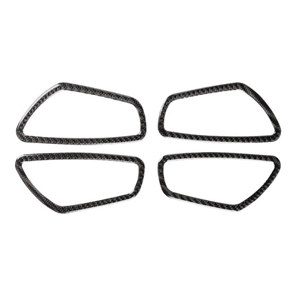 4 PCS Car Carbon Fiber Door Inner Wrist Frame Decorative Sticker for Honda Tenth Generation Civic 2016-2019, Door Inner Wrist Frame