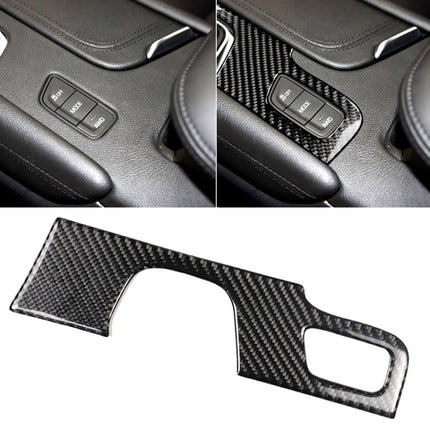 Car Carbon Fiber Gear Position Panel Decorative Sticker for Cadillac XT5 2016-2017, Left Drive, Gear Position