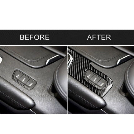 Car Carbon Fiber Gear Position Panel Decorative Sticker for Cadillac XT5 2016-2017, Left Drive, Gear Position