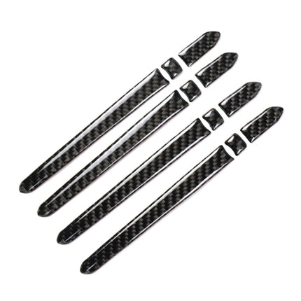 Car Carbon Fiber Outside Door Handle Decorative Sticker for Cadillac XT5 2016-2017, Outside Door Handle