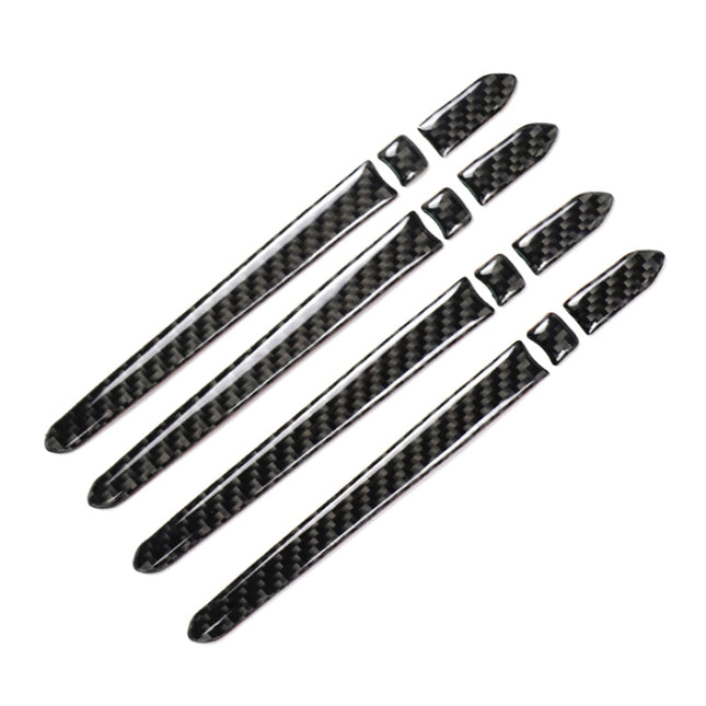 Car Carbon Fiber Outside Door Handle Decorative Sticker for Cadillac XT5 2016-2017, Outside Door Handle