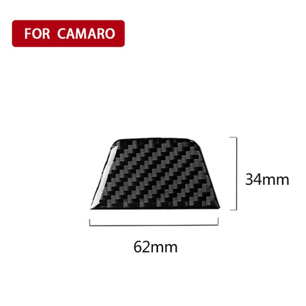 Car Carbon Fiber Below Steering Wheel Decorative Sticker for Chevrolet Camaro 2017-2019, Below Steering Wheel