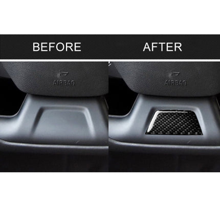 Car Carbon Fiber Below Steering Wheel Decorative Sticker for Chevrolet Camaro 2017-2019, Below Steering Wheel
