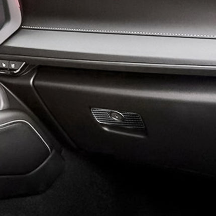 Car Carbon Fiber Glove Box Decorative Sticker for Chevrolet Camaro 2017-2019, Glove Box