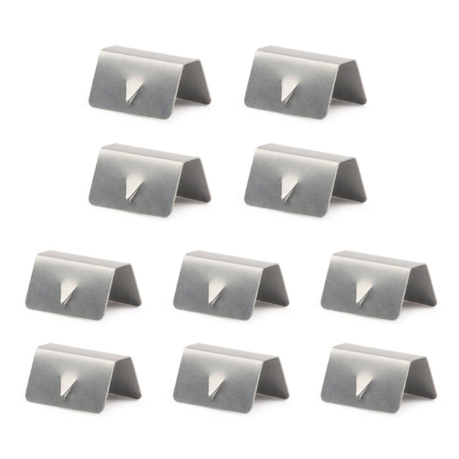 10 PCS Car Windshield Clip Wind / Rain Deflector Channel Metal Buckle for Heko G3