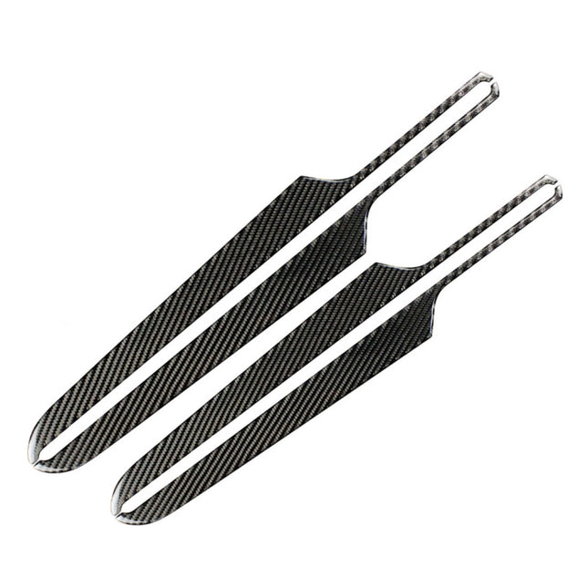 4 PCS Carbon Fiber Car Door Panel Decorative Sticker for Porsche Macan