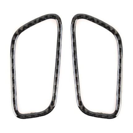 2 PCS Carbon Fiber Car Left and Right Air Outlet Panel Decorative Sticker for Porsche Macan, Left and Right Air Outlet