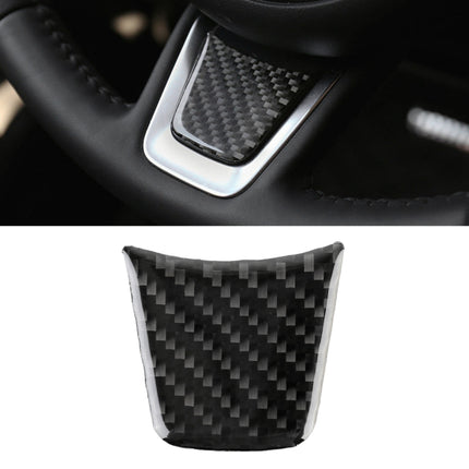 Carbon Fiber Car Steering Wheel Decorative Sticker for Jaguar F-PACE, Steering Wheel